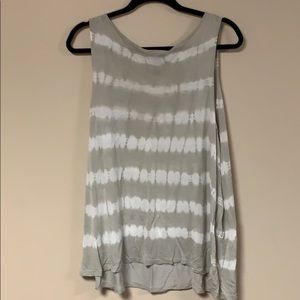 INC International Concepts Tops - grey & white tye-dye tank INC International Concepts Tops - grey & white tye-dye tank